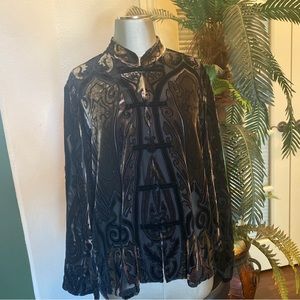 Chico’s Velvet Burnout Jacket